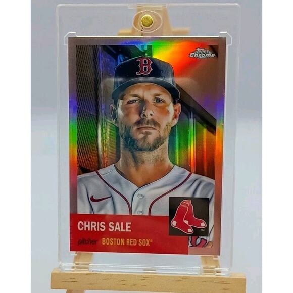 Chris Sale SSP 20/75 Topps Chrome Rose Gold Refractor #443 2022 - Picture 1 of 15